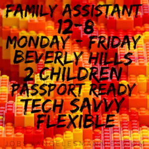 Full Time Family Assistant