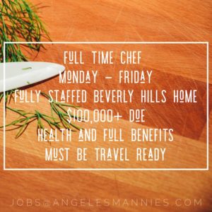 full time chef