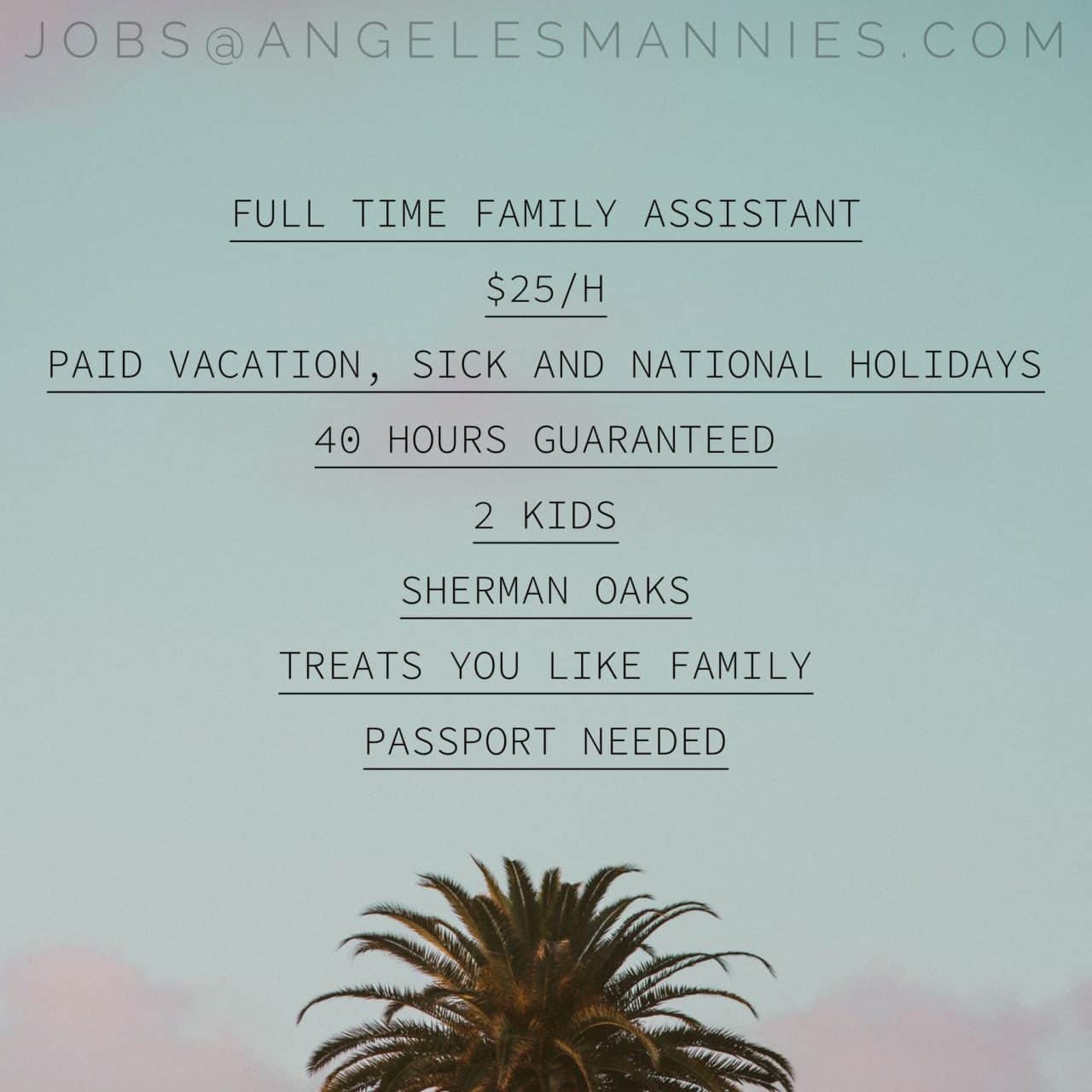 Full Time Family Assistant
