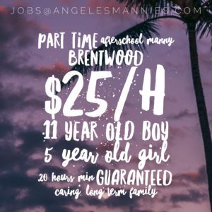 Afterschool manny nanny sherman oaks