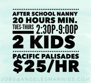 palisades after school nanny